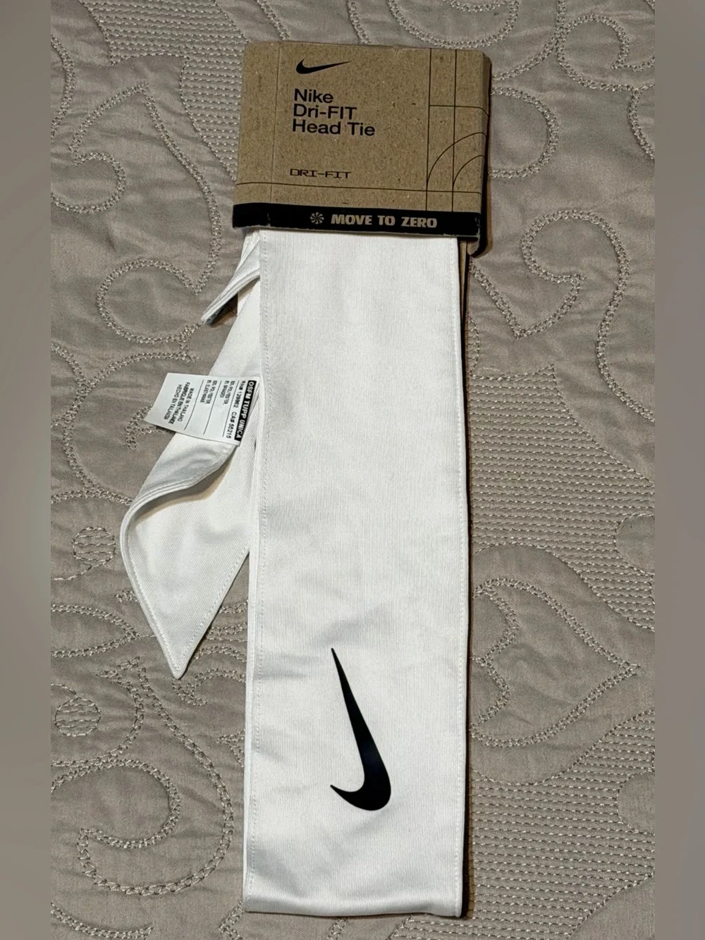 NWT - Nike Unisex White Dri-FIT Head Tie